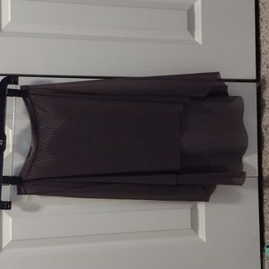 Eleve Purple/Gray High Low Ballet Skirt - Adult Mediun